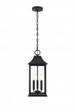 Elegant OD503H21BK - Outdoor Hanging W8"D8"H20.5" Black