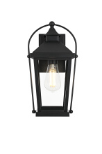 Elegant OD605W14BK - Luz 14 inch Outdoor Wall sconce in Black