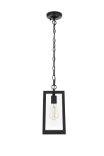 Elegant OD608H13BK - Veda 13 inch Outdoor Pendant in Black