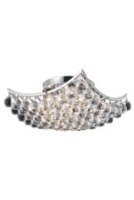 Elegant V9800F14C/RC - Corona 4 light Chrome Flush Mount Clear Royal Cut Crystal