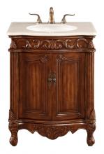 Elegant VF-1007 - 27 In. Single Bathroom Vanity Set In Brown
