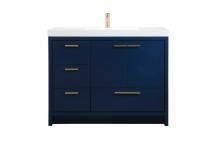 Elegant VF46042MBL - 42 inch Single bathroom vanity in Blue