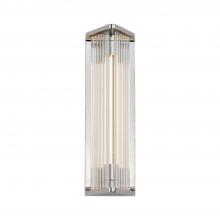 Alora Lighting WV339112PNCR - Sabre 12-in Polished Nickel/Ribbed Glass LED Wall/Vanity