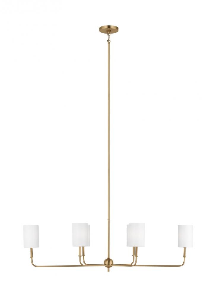 Foxdale Six Light Linear Chandelier
