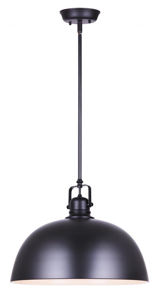 Polo, IPL222B01BK16, MBK Color, 1 Lt 16&#34; Rod Pendant, 100W Type A, 16&#34; W x 15 - 63&#34; H