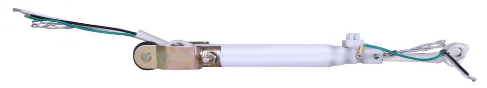 Downrod, 8inch WH Color, for CP48D, CP56D, CP60D, With Lead Wire and Safety Cable