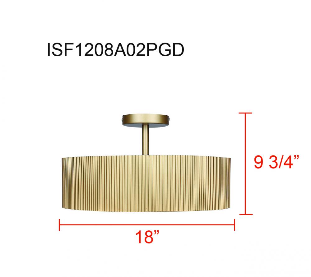 Scarlett 2 Light Semi Flush