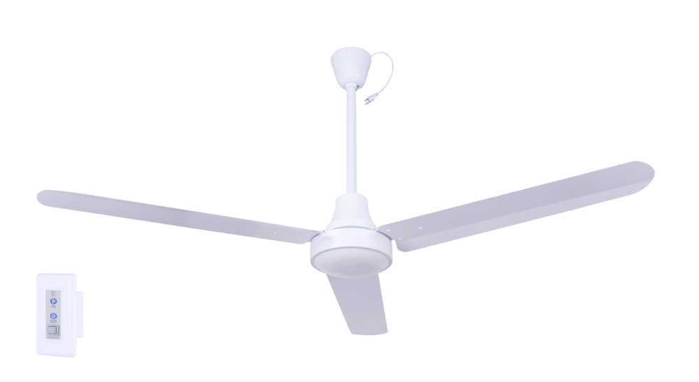 56&#34; White High-Performance DC Industrial Fan