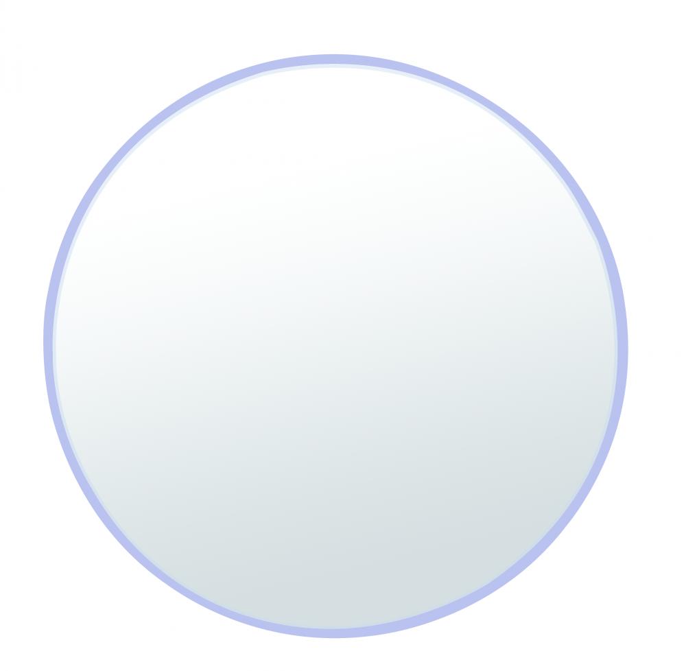 32.75&#34; Square Metal Frame Mirror