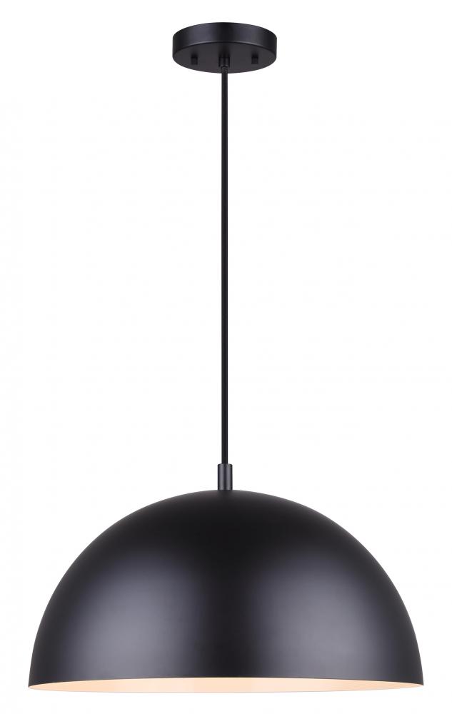 SADIE, IPL734B01BK, MBK Color, 1 Lt Rod Pendant, 100W Type A, 15.75&#34; W x 11.25 - 59.25&#34; H