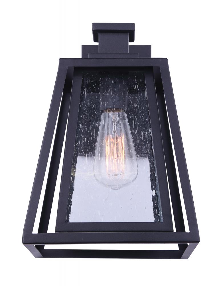 Grove 1 Light Outdoor Lantern, Black Finish