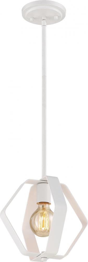 Zen - 1 Light 10&#34; Pendant - White Finish