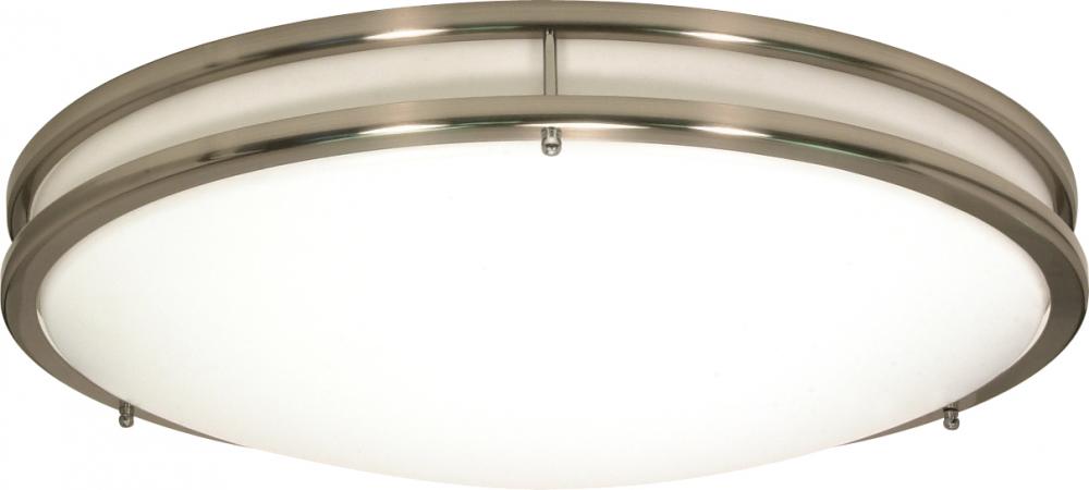 Glamour - 3 Light CFL - 13&#34; - Flush Mount - (3) 13w GU24 / Lamps Included