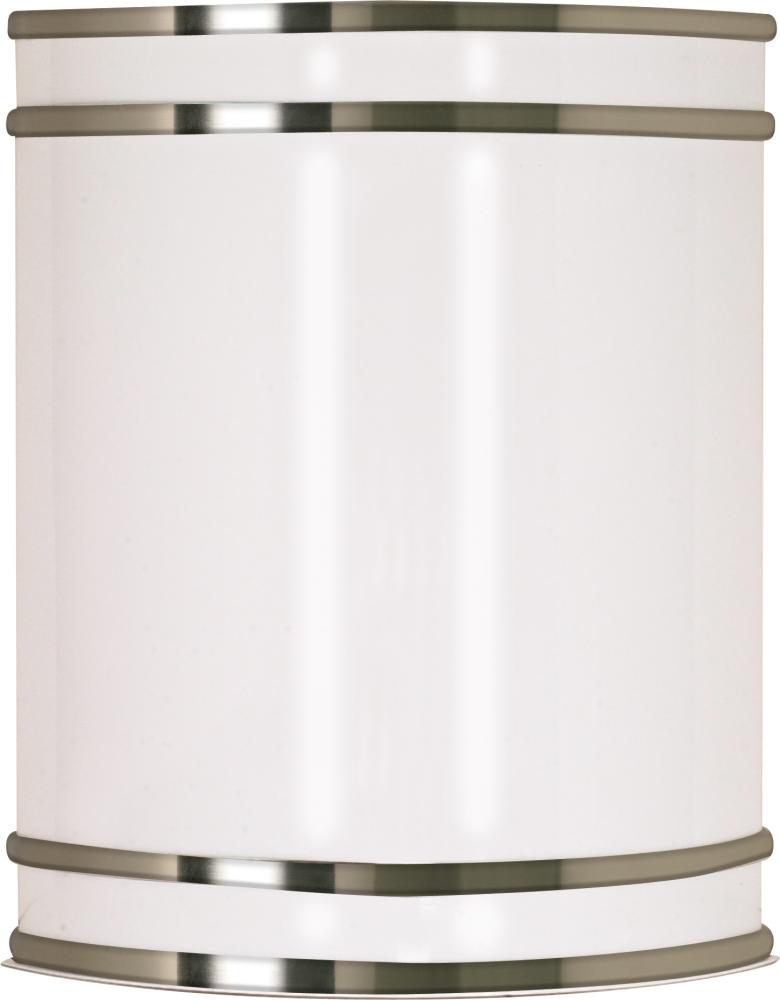 Glamour - 1 Light CFL - 9&#34; - Wall Fixture - Fluorescent - (1) 18w GU24 Lamp Included
