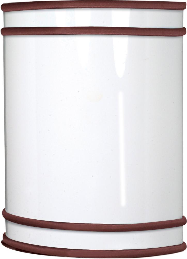 Glamour - 1 Light CFL - 9&#34; - Wall Fixture - Fluorescent - (1) 18w GU24 / 2700K Included