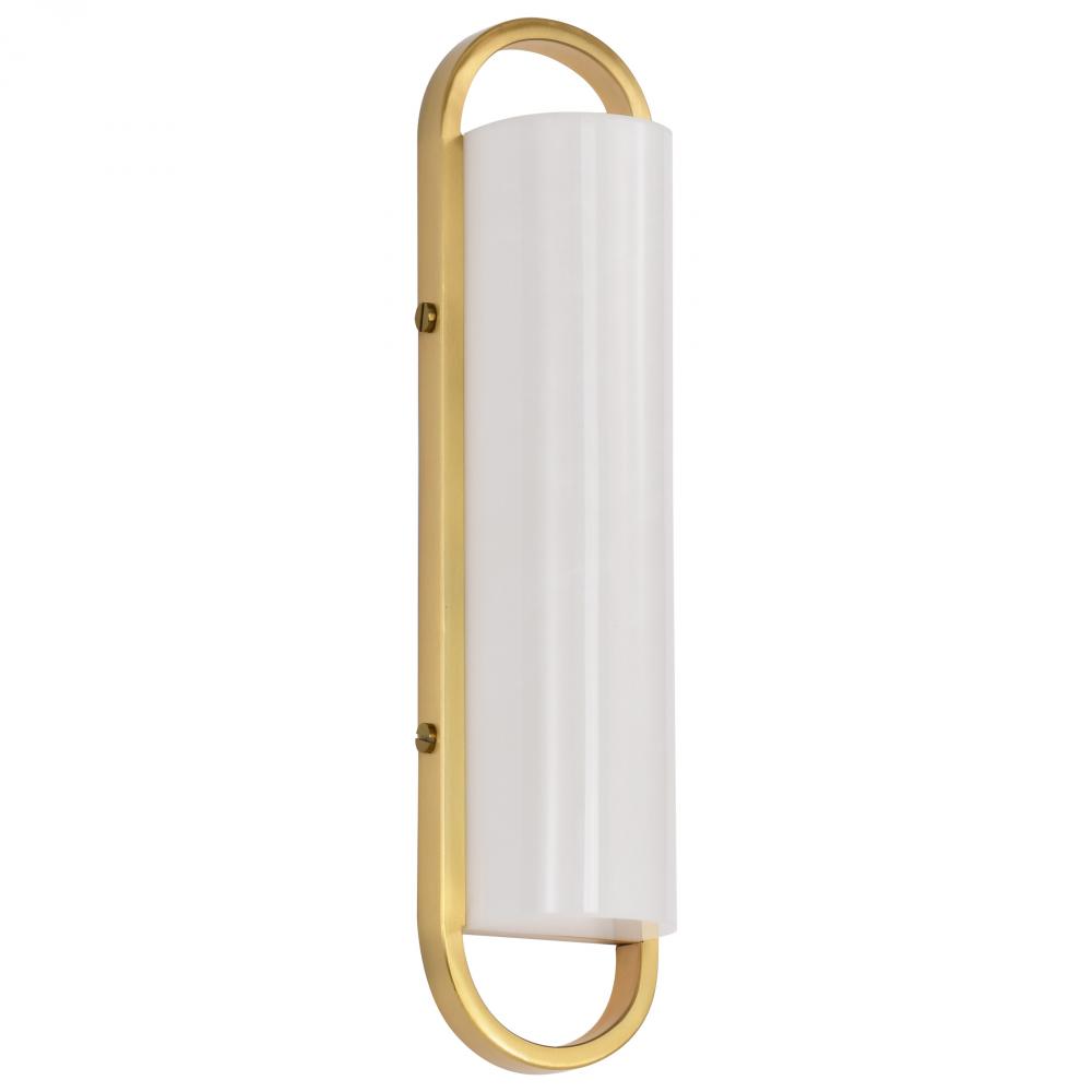 Velano; 16 Inch LED Vanity; Brushed Brass Finish