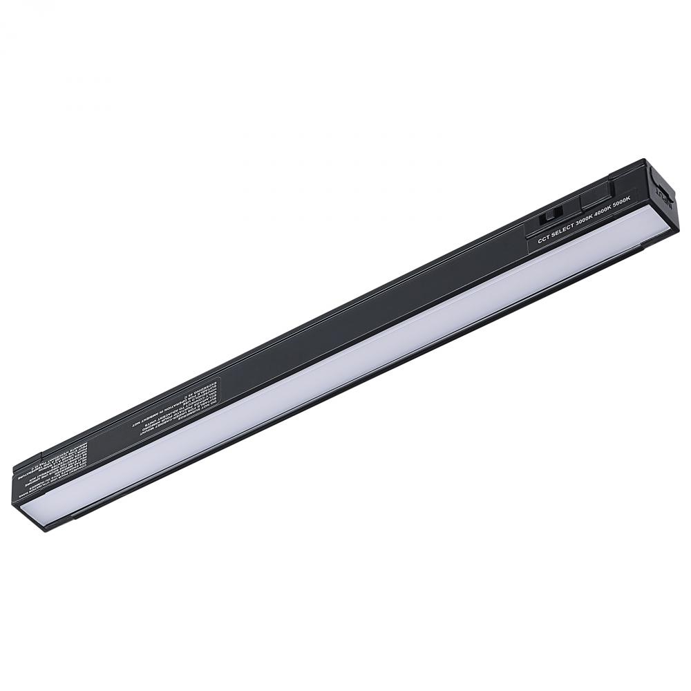 4 Watt 10-Inch LED Under Cabinet; 30K/40K/50K CCT Selectable; Black Finish 120 Volt