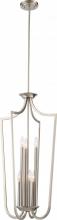 Nuvo 60/5877 - Laguna - 6 Light Cage Pendant - Brushed Nickel Finish