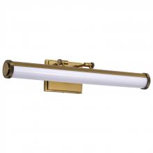 Nuvo 62/2372 - Cora; 24 Inch LED Vanity; 3 CCT Selectable; Vintage Brass Finish; Acrylic Lens