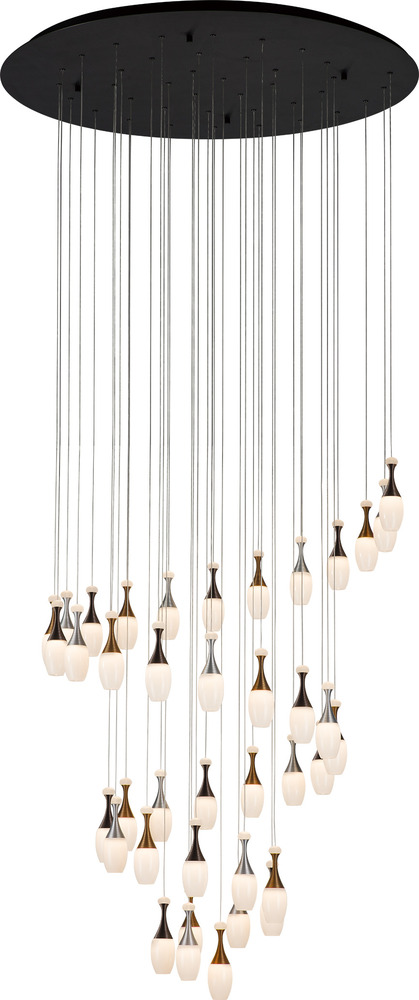 La Botella Round Chandelier, Multi-Tier Chandelier