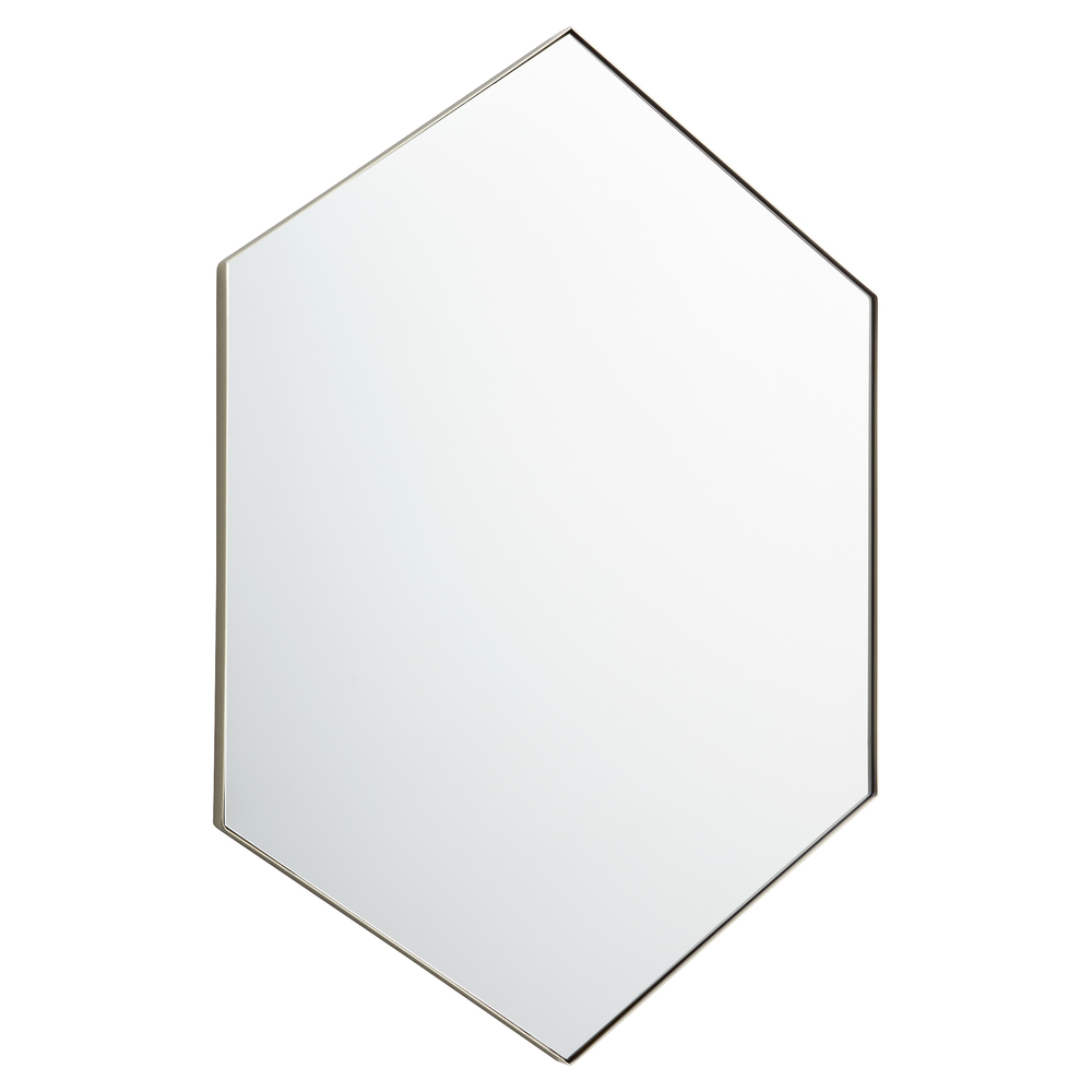 28x40 HEXGN  MIRROR - SLV