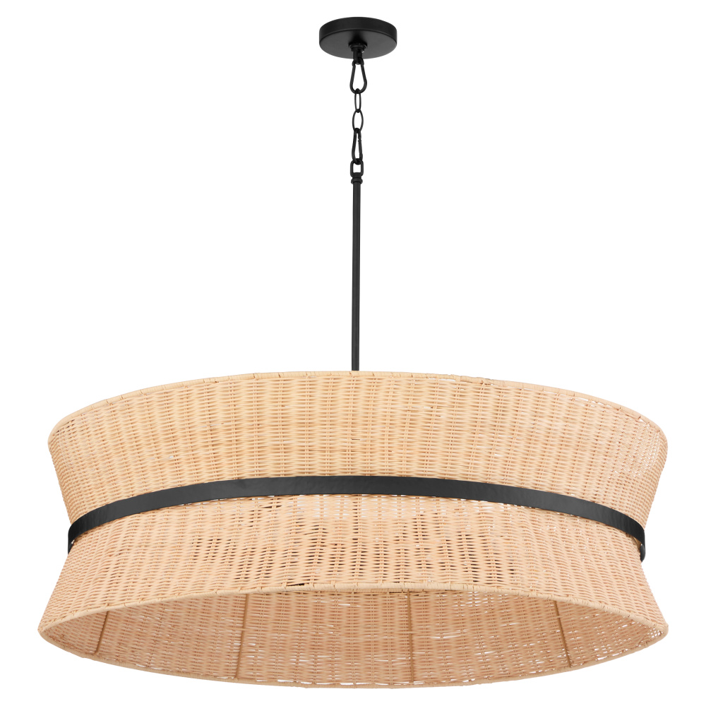 FAIRVIEW 8 LIGHT PENDANT - MATTE BLACK