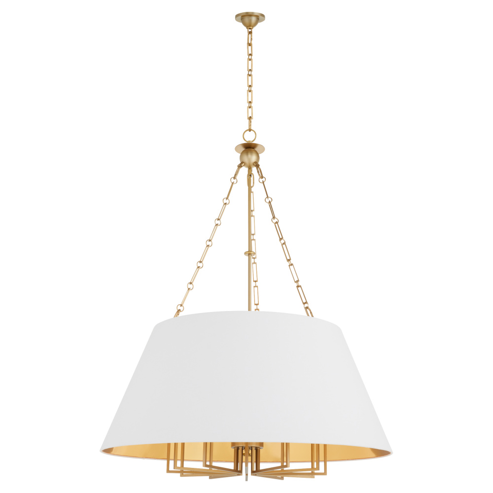 KARNES 42&#34; 12 LIGHT PENDANT - AGED BRASS