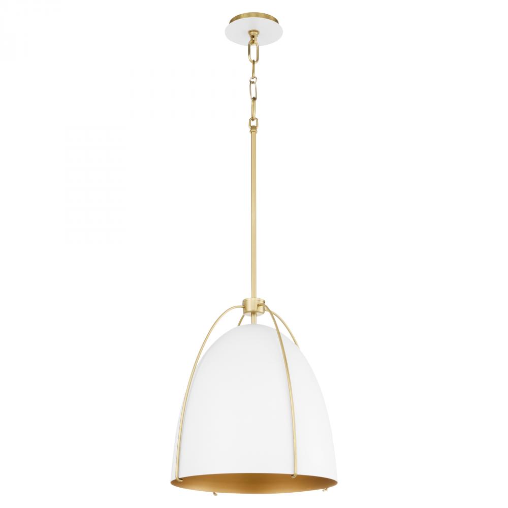 JAMIE 15&#34; 1LT PENDANT - SW/AGB