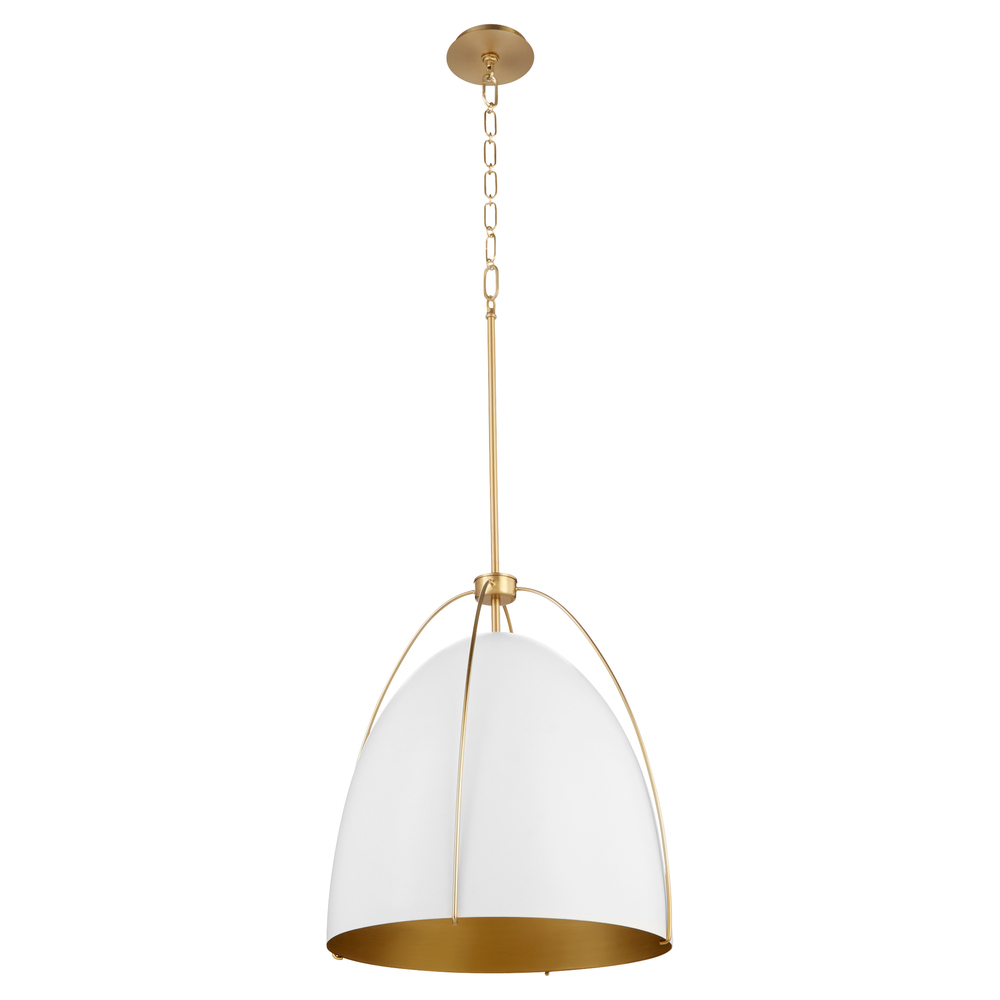 JAMIE 18&#34; 3LT PENDANT - SW/AGB