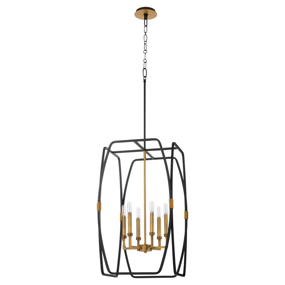 BISHOP 28&#34; 6LT PENDANT - MB/BRB