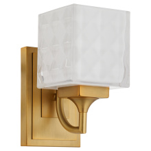 Quorum 5502-1-47 - DIAMONTE 1 LIGHT WALL MOUNT - BRUSHED BRASS