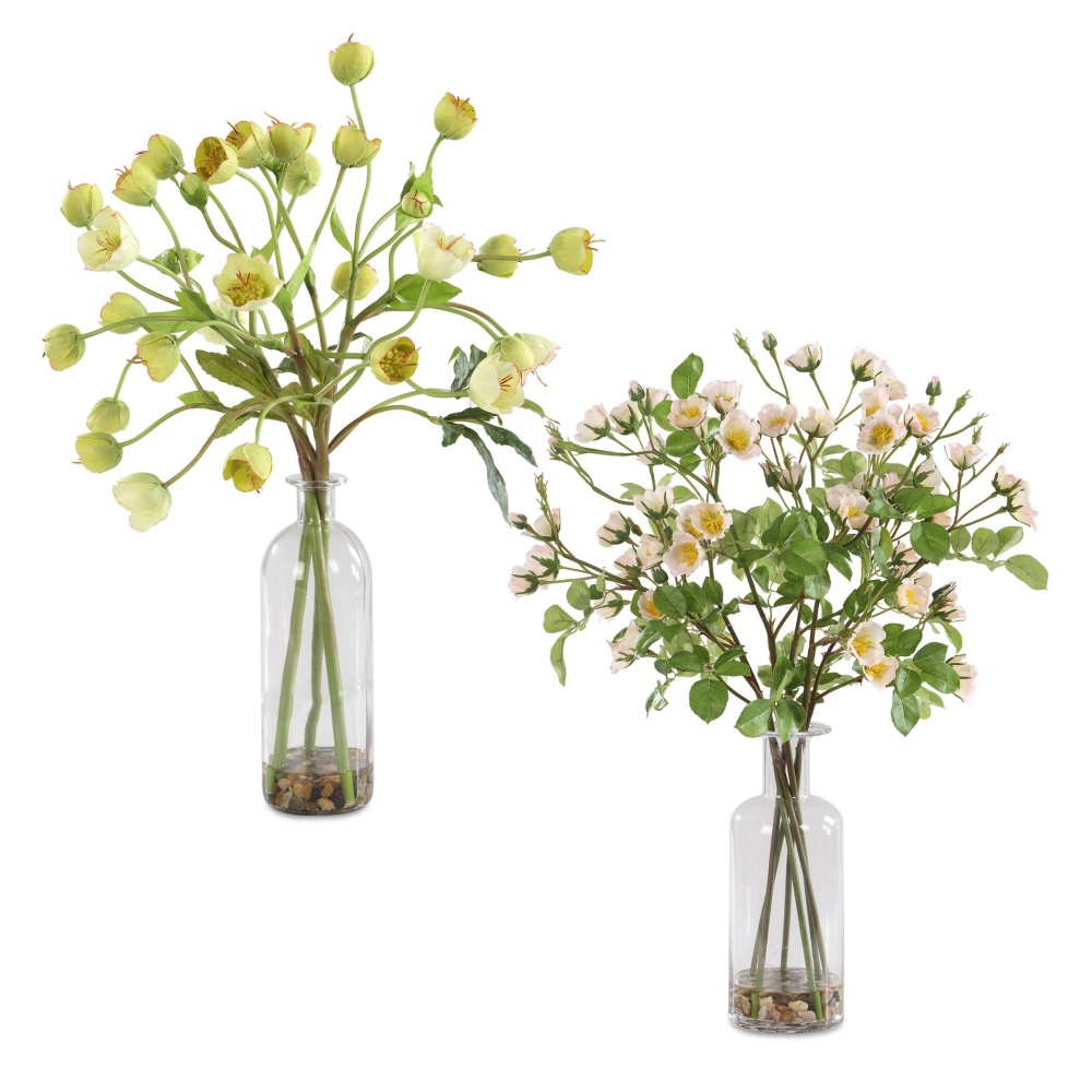 Uttermost Tranquility Lenten Rose Bouquets Set/2