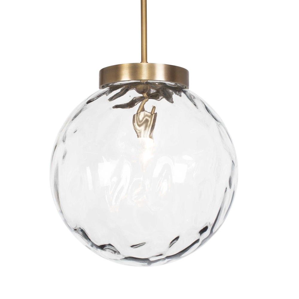 Uttermost Gaia 1 Light Watered Glass Pendant