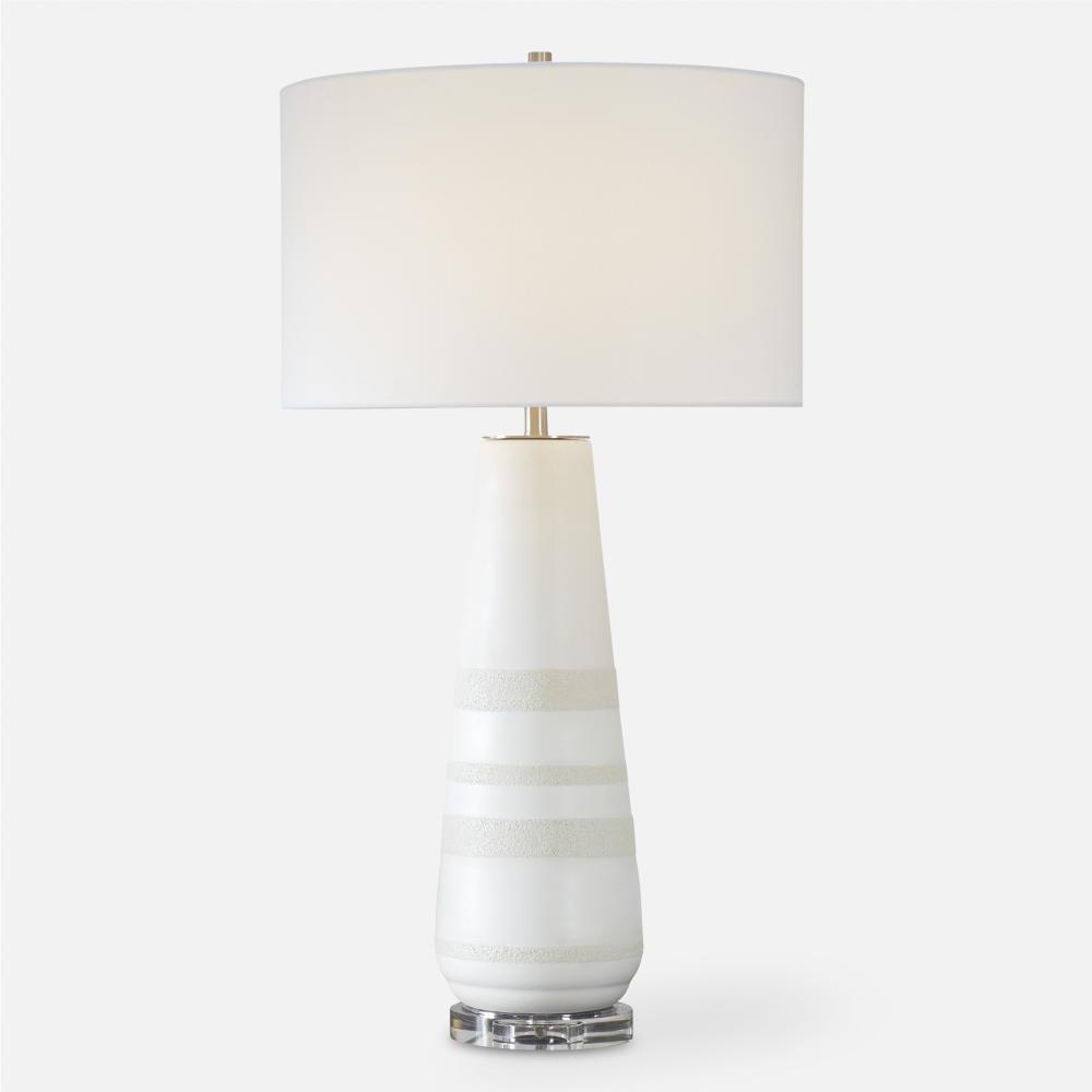 Uttermost Santino Crackled Ivory Table Lamp