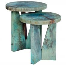 Uttermost 25497 - Uttermost Nadette Blue Nesting Tables Set/2