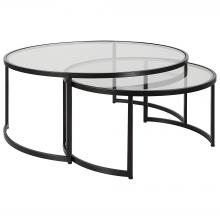 Uttermost 25190 - Uttermost Rhea Black Nesting Coffee Tables Set/2