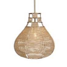 Uttermost 21626 - Uttermost Hestia 1 Light Natural Rope Pendant