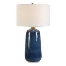 Uttermost 30566 - Uttermost Brae Blue Glaze Table Lamp