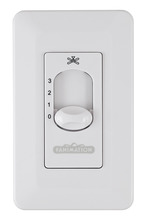 Fanimation CW5WH - Ceiling Fan Wall Control for Up to Two Fans, Non-Reversing - 3 Speed Fan only - White