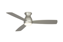 Fanimation FPS8355BBNW - Hugh 52 inch Indoor/Outdoor Ceiling Fan with LED Light Kit - Brushed Nickel