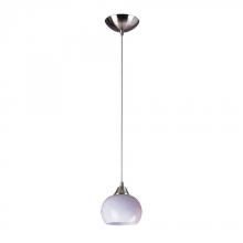 ELK Home 101-1WH - One Light Satin Nickel Down Mini Pendant