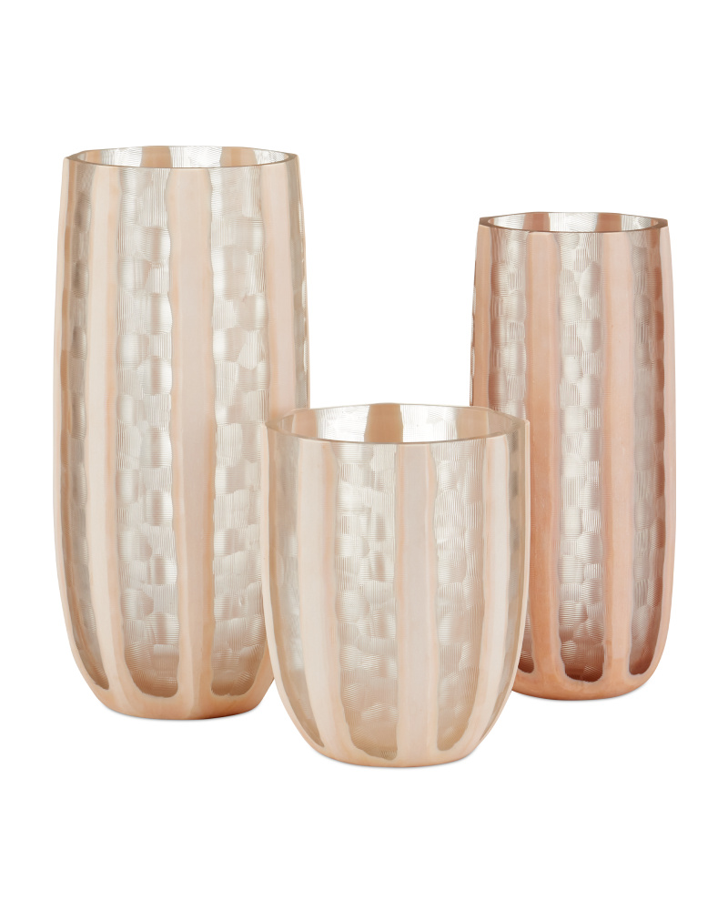 Merletto Glass Vase Set of 3