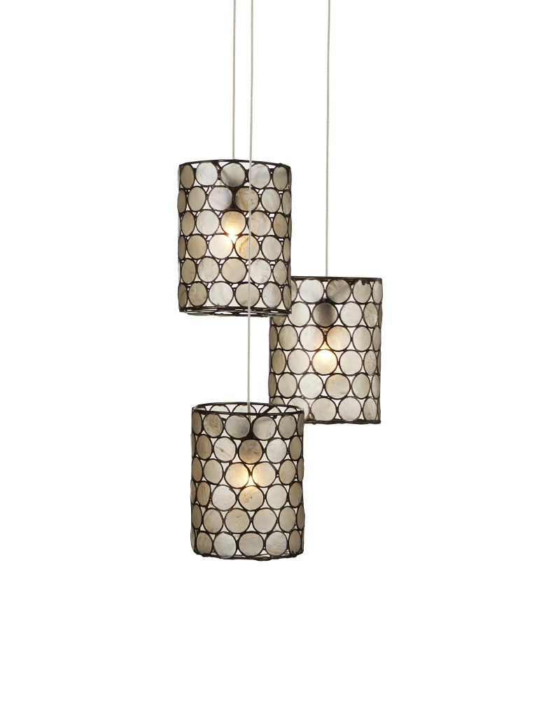 Regatta 3-Light Round Multi-Drop Pendant