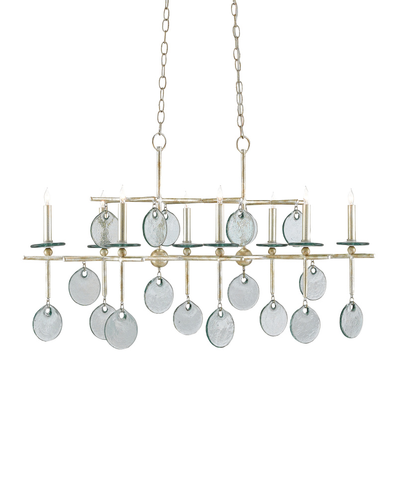 Sethos Silver Rectangular Chandelier
