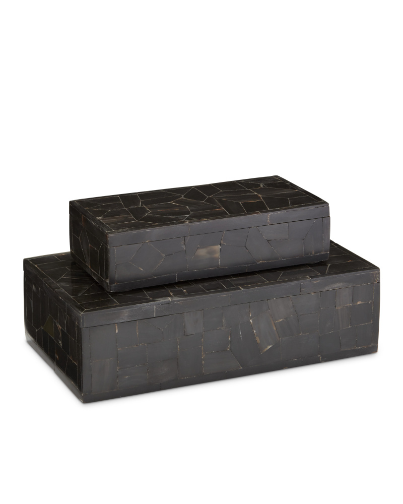 Black Bone Mosaic Box Set of 2