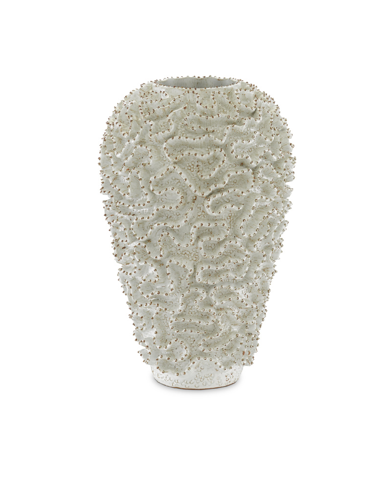 Swirl Large White Vase