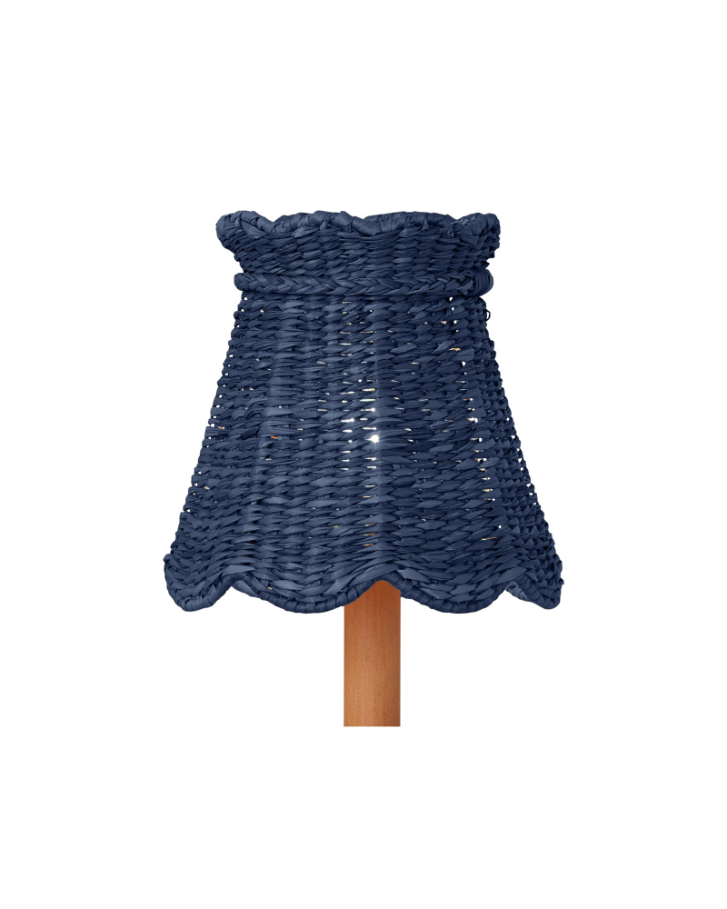 Annabelle Indigo Tapered Chandelier Shade