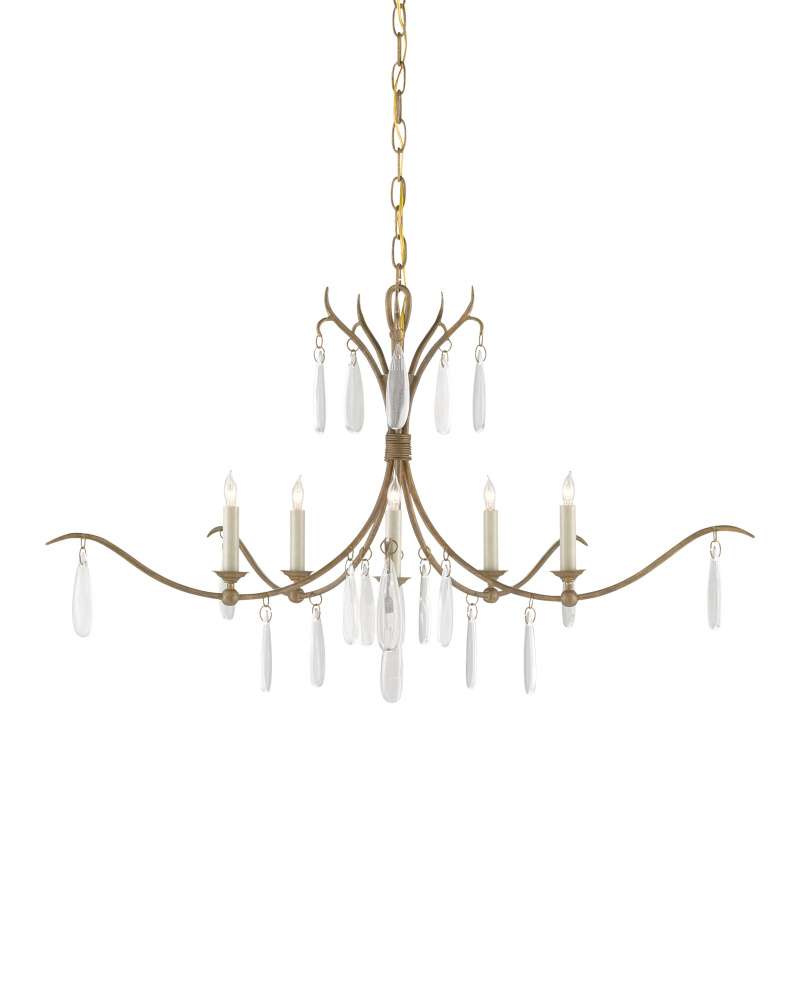 Marshallia Small Gold Chandelier
