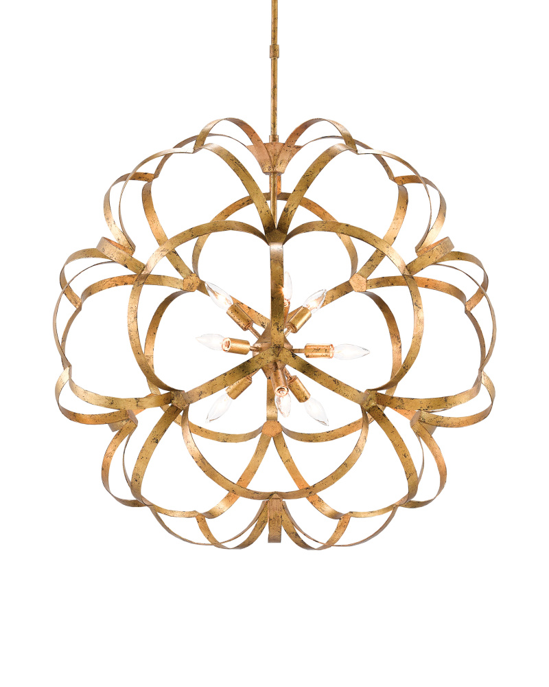 Sappho Gold Orb Chandelier