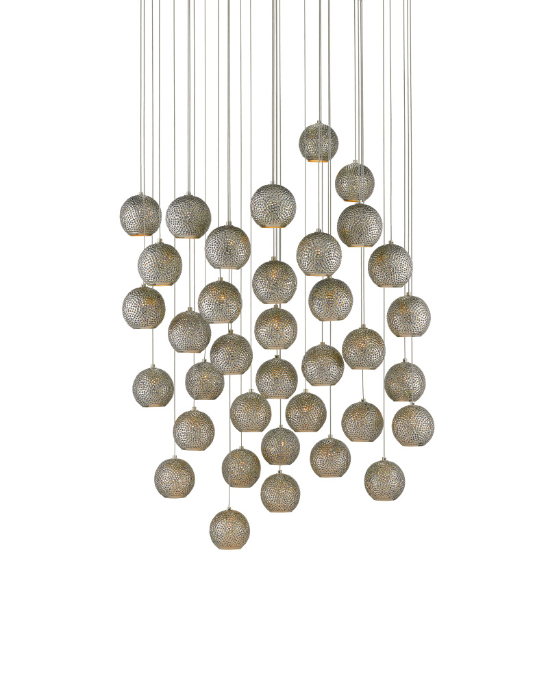 Giro 36-Light Round Multi-Drop Pendant